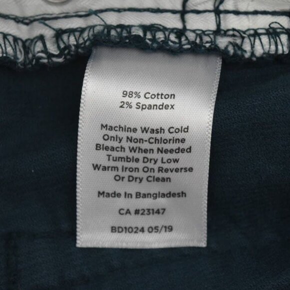 Talbots Corduroy Jeans Womens 16P Flawless High Waist Straight Leg Slimming Blue - Picture 9 of 10